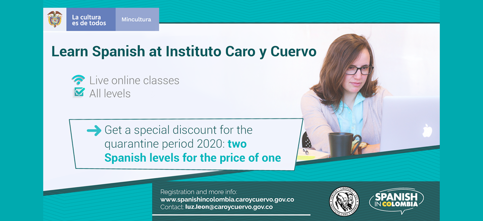 Learn Spanish with online live classes from Instituto Caro y Cuervo (Colombia)  